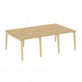 Рабочая станция "Onix wood" OW.D.RS-6.0.7 тиквуд светлый/дуб светлый - Фото предпросмотра