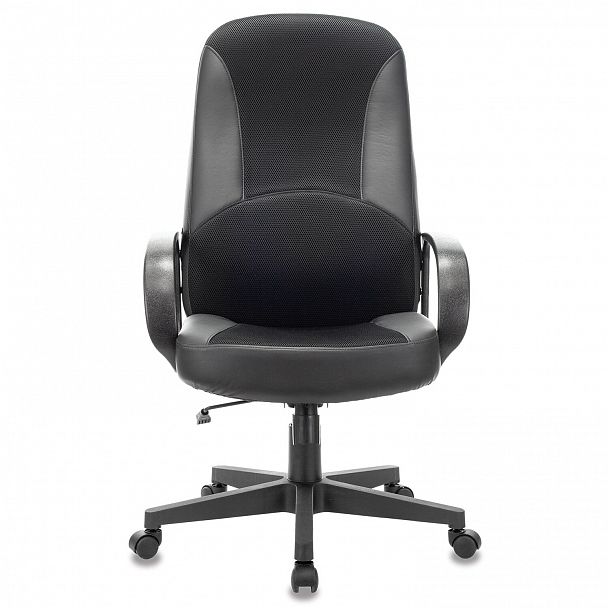 Кресло офисное BRABIX "City EX-512", кожзаменитель черный, ткань черная, TW, 531407 - Вид 5