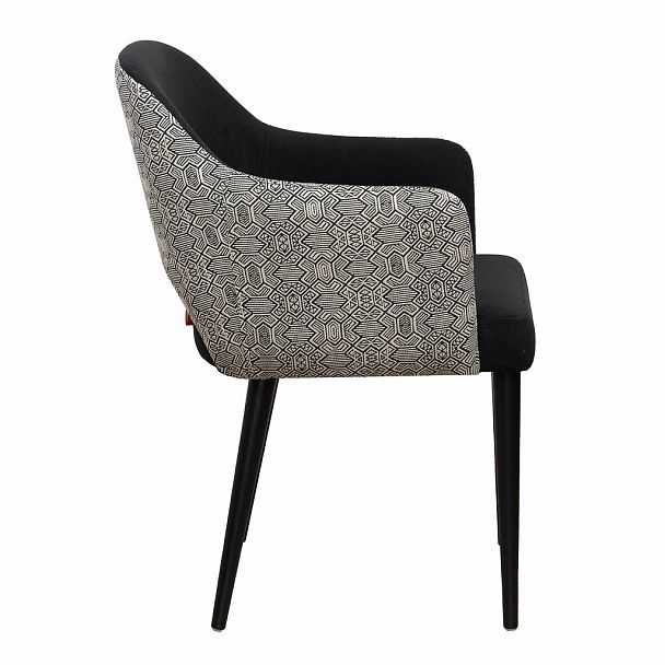 Стул Роза, велюр черный, гобелен - Вид 5