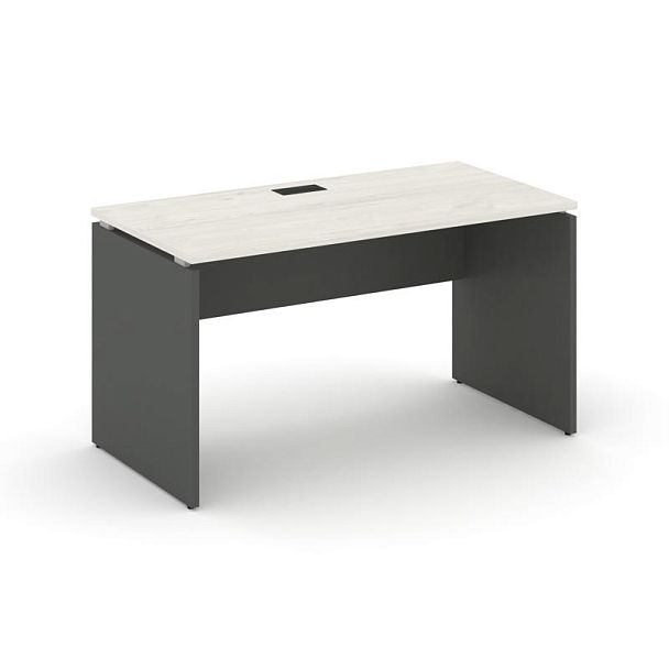 Стайл Проджект Стол письменный SN-D.SP-023 Дуб Наварра/Антрацит NEW/Черная Заглушка 1380*800*750 - Вид 1