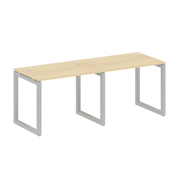 Metal System Quattro Р. ст. на 2 раб. места на О-образном м/к 50БО.СМ-2.1 Акация/Серый металл 2000*720*750 - Вид 1