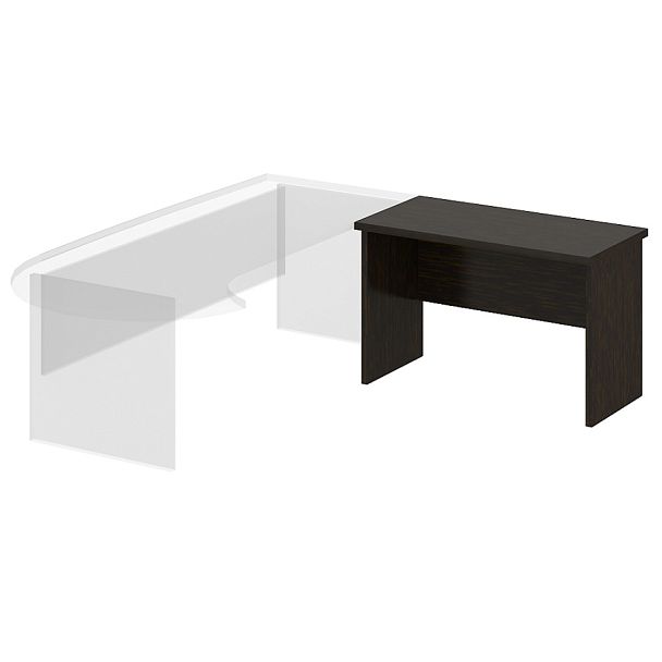 Мебель для руководителя "Лидер"  ПК-ЛДР-СТП120х60/38-В1-179 дуб ферраре - Вид 1