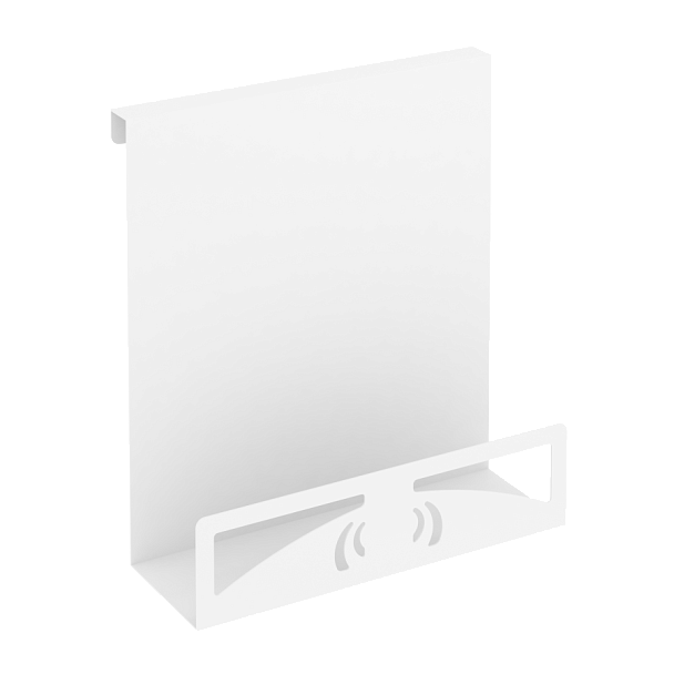 Навесной лоток для бумаг вертикальный узкий MAN-22 Белый металл 230*100*250 - Вид 1