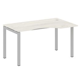 Metal System Quattro Стол криволинейный правый на П-образном м/к 50БП.СА-2 (R) Дуб наварра/Серый металл 1400*900*750 - Фото предпросмотра