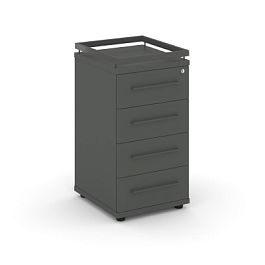 Rift Тумба приставная+рамка RF.TPR-002 Антрацит/Металл Антрацит 416*460*797 - Фото предпросмотра