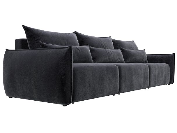 Диван прямой Лига-051 НПБ Лонг Велюр серый - Вид 3