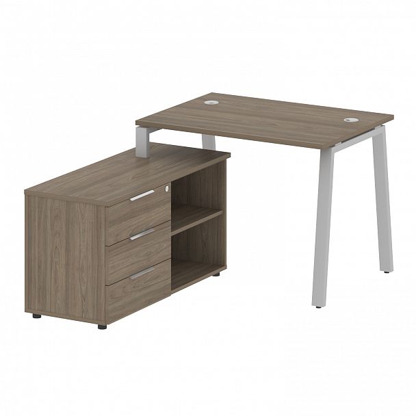 Рабочая станция "Metal System" БА.РС-СТС-2.1 вяз/серый - Вид 2