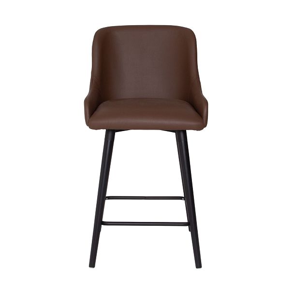 Стул Mint полубарный, кожзам Domus Sienna, бук RAL 9005 - Вид 6