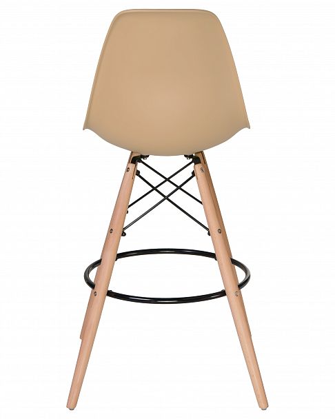 Стул барный DOBRIN DSW BAR (ножки светлый бук, цвет сиденья бежевый (GR-03)) - Вид 5