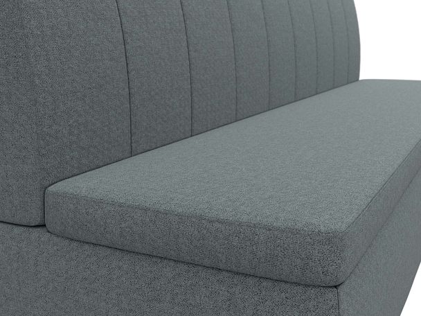 Диван кухонный прямой Кантри Рогожка серый - Вид 4