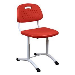 Школьный стул BOCCA, красный (каркас RAL 9016 белый), гр.5-7 - Фото предпросмотра