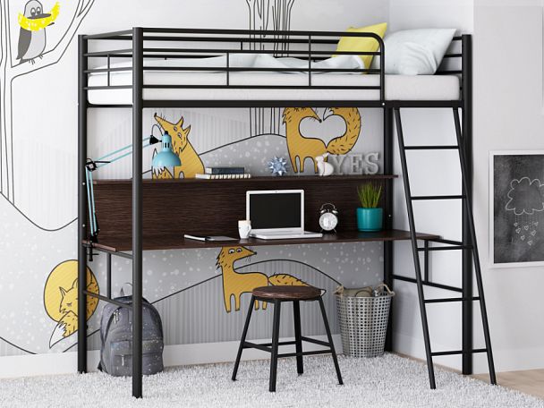 Двухъярусная кровать "Севилья-5" черный - Вид 1