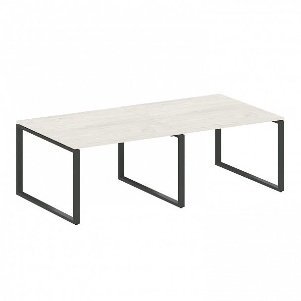 Стол для переговоров "Metal System" БО.ПРГ-2.2 дуб наварра/антрацит - Вид 1