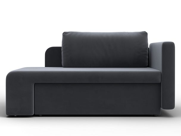 Кушетка Лига-097 Велюр серый - Вид 2