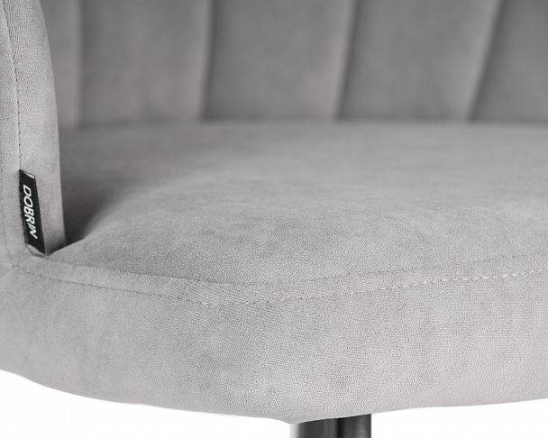 Стул обеденный DOBRIN NAOMI (ЭМАЛЬ ЧЕРНЫЙ МУАР велюр Catania Smoke) - Вид 8