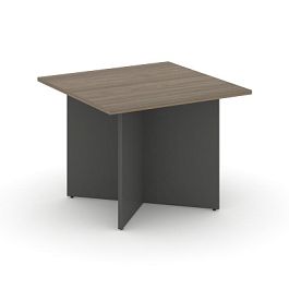 Стайл Проджект Стол переговорный квадрат. SN-D.SPRG-003 Вяз Благородный/Антрацит NEW 980*980*750 - Фото предпросмотра