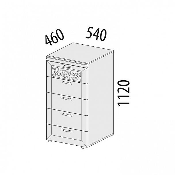 Комод "Тиффани" 93.19 - Вид 2