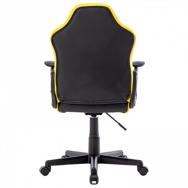 Кресло компьютерное BRABIX "Shark GM-203", экокожа, черное/желтое, 532514 - Вид 5