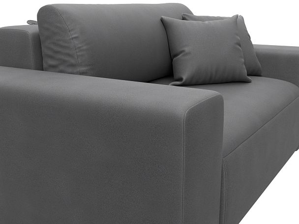 Кресло Лига-036 НПБ Искусственная замша серый - Вид 4