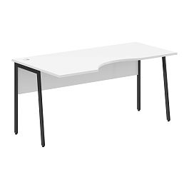 Стол прямой СА-1P(L) Белый/Антрацит 1600х900х755 IMAGO PLUS - Фото предпросмотра