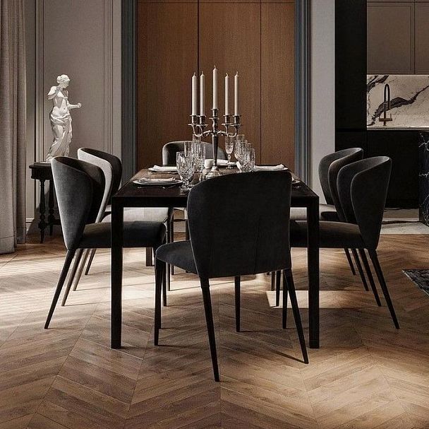 Стул Albert (Альберт), бархат серый 27 - Вид 4