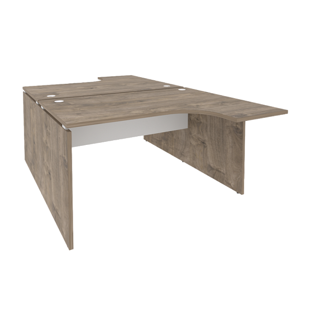 Onix Рабочая станция O.D.SA-3 Тиквуд темный/Белый бриллиант 1380*2395*750 (1635/460) - Вид 1