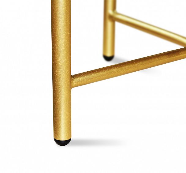 Пуф Sheffilton SHT-B4 голубая пастель/золото - Вид 3