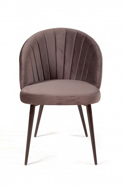 Стул Mont Blanc, бархат антрацит 14 / черный конус - Вид 3