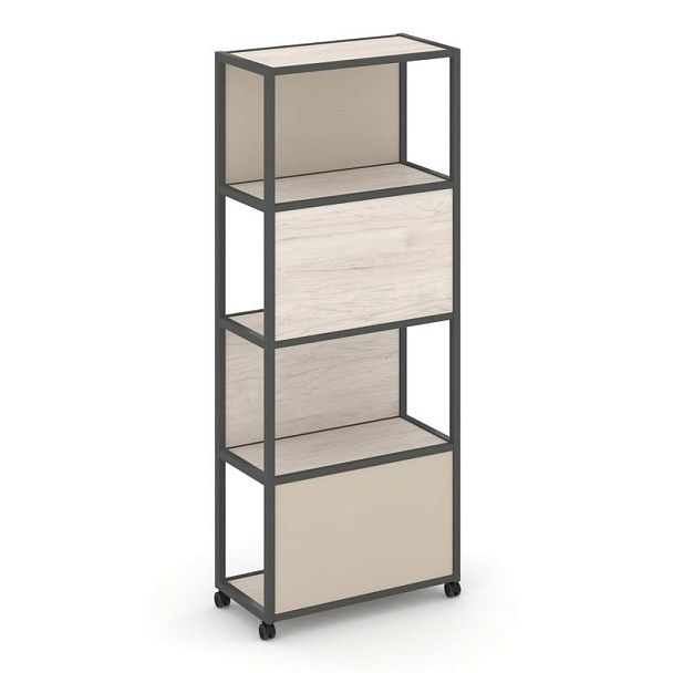 Shelf Mobile Стеллаж 5 уровней 1 секция VR.LT-STK-504.06 Денвер Светлый/Металл Антрацит/W-04 600*400*2000 - Вид 1