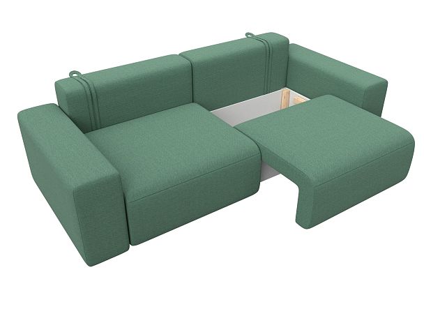 Диван прямой Лига-036 НПБ Классик Рогожка зеленый - Вид 7