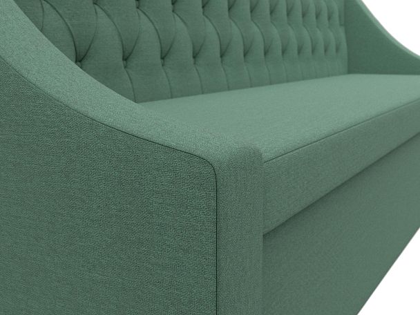 Диван кухонный прямой Мерлин Рогожка зеленый - Вид 4