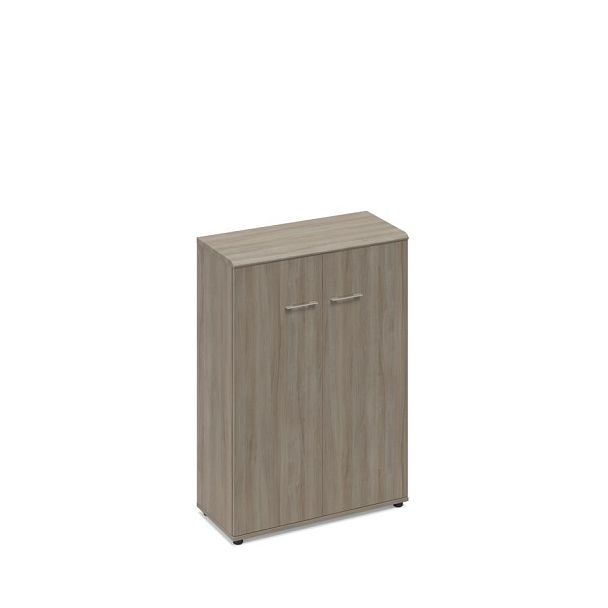 Шкаф средний закрытый (топ МДФ) Time metal МР 9364 МП/ВЛ/ВЛ вяз либерти - Вид 1