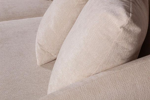 Bubble диван-кровать прямой, шенилл Reef cream - Вид 12