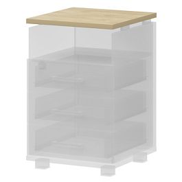 Крышка тумбы НТ-320.45 Баттл Рок 438x444x25 Аргентум - Фото предпросмотра