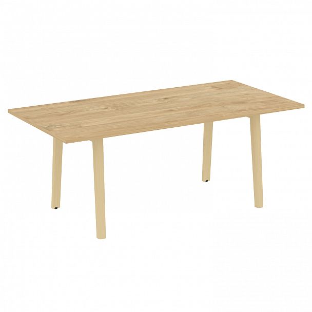 Стол переговорный "Onix wood direct" OW.PRG-19 тиквуд светлый/дуб светлый - Вид 1