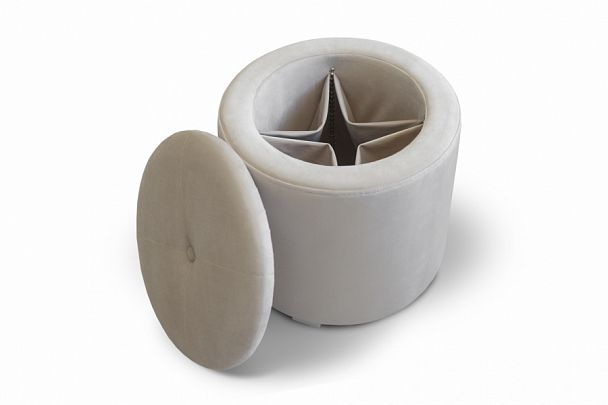 Пуф "Круглый" бежевый - Вид 1