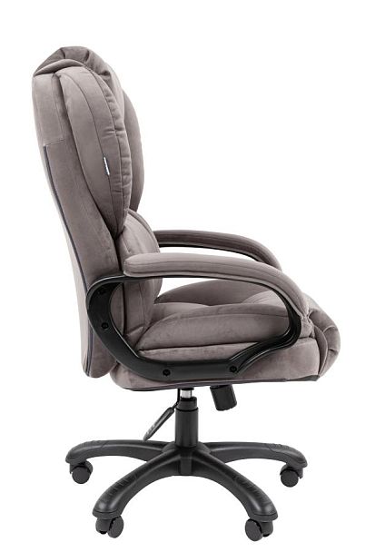 Кресло Chairman Home 434 Россия ткань Т-55 серый (черный пластик) - Вид 4