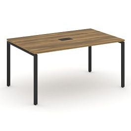 Concept Стол переговорный (1 столешница) CN.PRG-014 Сандал Янтарный/Металл Черный 1580*980*750 - Фото предпросмотра