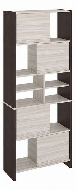 Стеллаж комбинированный Домино Lite СТЛ-ЗВХ Венге/Карамель - Вид 1