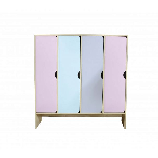 Шкаф 4-секционный с нишей под скамью  - Вид 1