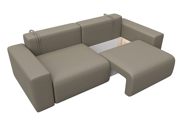 Диван прямой Лига-036 НПБ Классик Экокожа бежевый - Вид 7