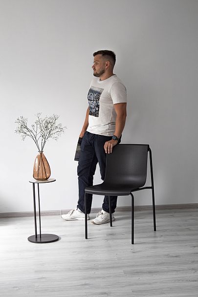 Стул Sheffilton SHT-S178 черный/черный муар - Вид 10