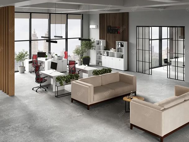 ЛАЙТ / LIGHT RLG001-18х6 Прямоугольный стол 180x60x75 Белый - Вид 3