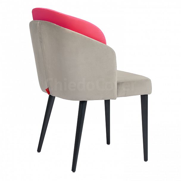 Полукресло Лилия, серо-розовый - Вид 4