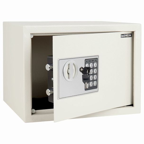 Сейф мебельный DASWERK SC-250EL (250х350х250 мм), электронный замок, бежевый, 291345 - Вид 1
