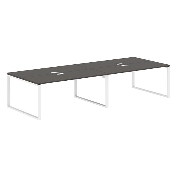 Стол 4-х местный EQWST 3513 Мокко/Белый 3526х1346х750 EDIS - Вид 1