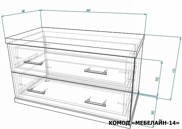 Комод Мебелайн-14 - Вид 2