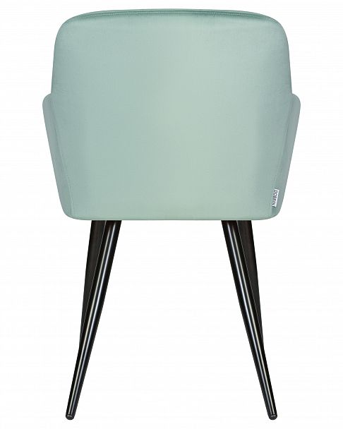 Стул обеденный DOBRIN ROBERT (черные матовые ножки, велюр V108-118 Мятный) - Вид 5