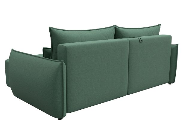 Диван угловой Лига-051 НПБ угол универсальный Рогожка зеленый - Вид 5