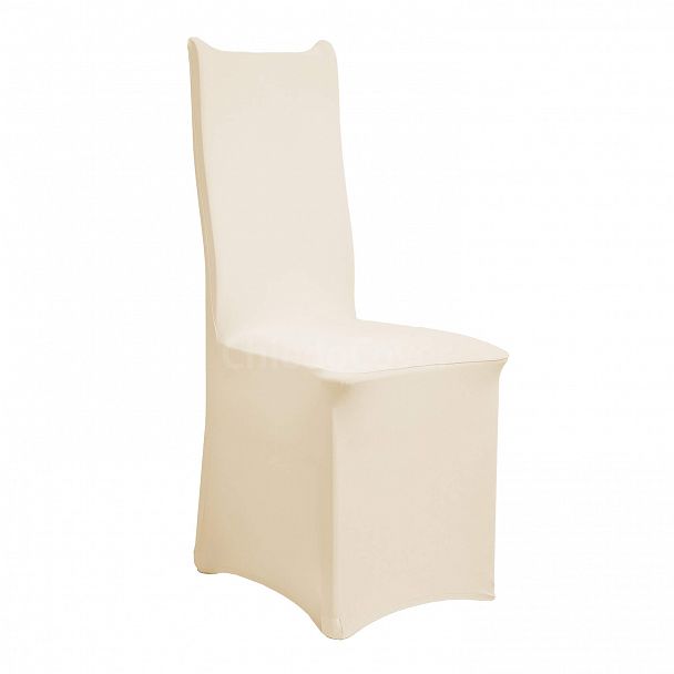 Чехол 01 с прямой спинкой, бежевый - Вид 1